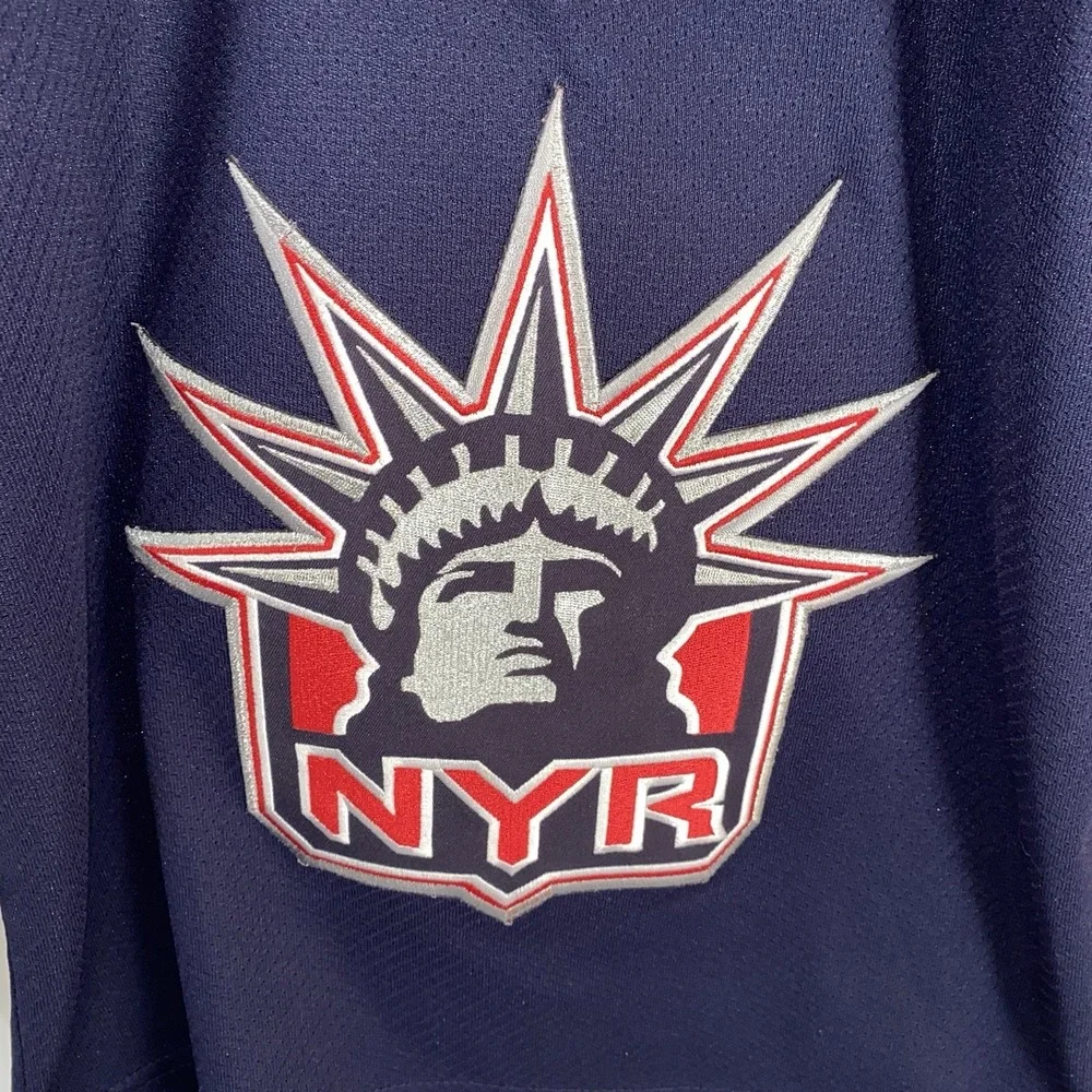 Vtg Koho New York Rangers Lady Liberty Jersey Youth Kids Size S/M Small Medium